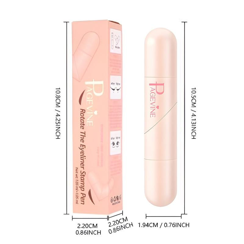 Rotating Eyeliner Stamp Pen – Dual-Head Design with Wing Stamp, Quick-Dry, Long-Lasting, Smudge-Proof for Easy Cat Eye, Sharp Winged Lines & All-Day Makeup Wear