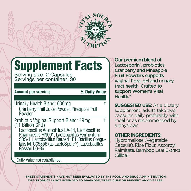 Feminine Balance Capsules - Vixi - Vital Source Nutrition